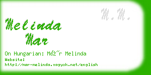 melinda mar business card